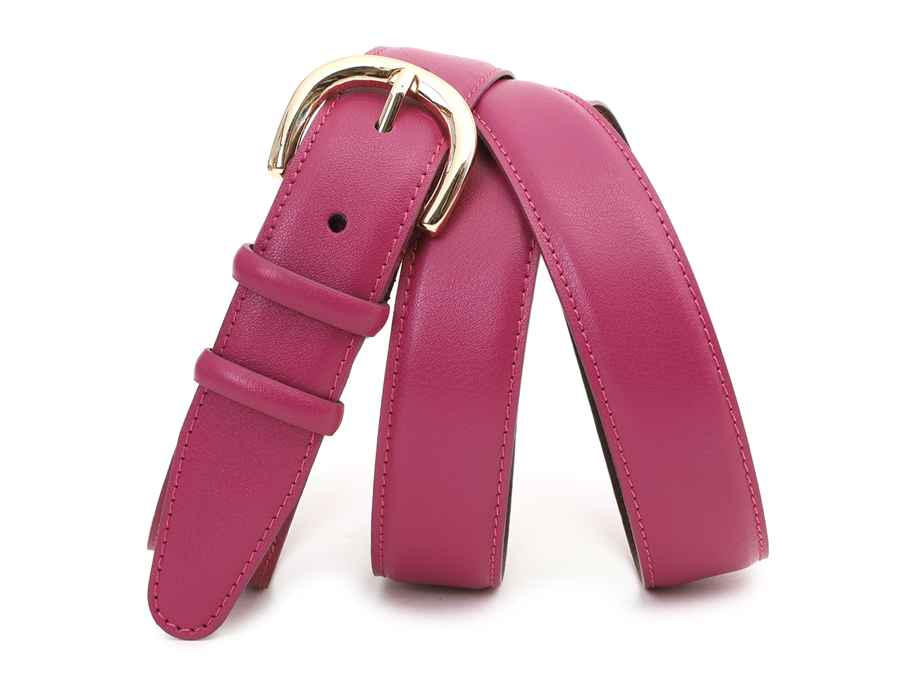 Кожаный фуксия женский джинсовый ремень B30-2002